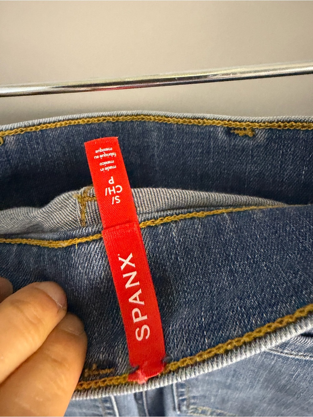 SPANX Seamed Front Pull On Wide Leg Jeans Size S New - Picture 8 of 8